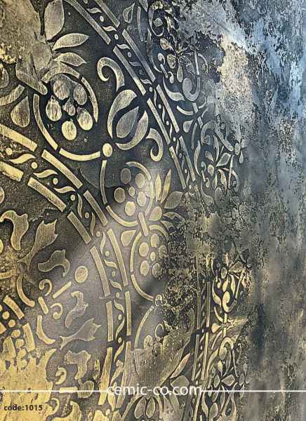 میکروسمنت با شابلون برجسته ماندلا