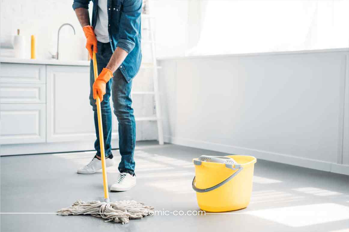 نحوه تمیز کردن میکروسمنت